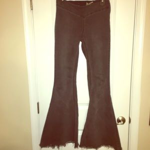 Free People Dark Gray Super Flares